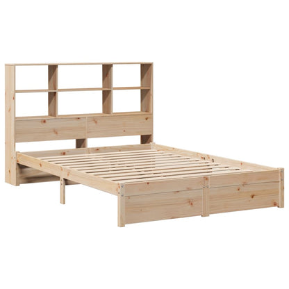 Bookcase Bed without Mattress 160x200cm Solid Wood Pine