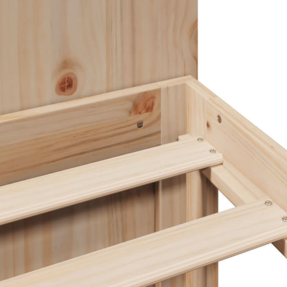 Solid Pine Wood Bookcase Bed Frame 120x200cm - No Mattress Included
