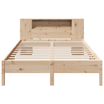 Solid Pine King Bookcase Bed Frame 150x200cm - No Mattress Included
