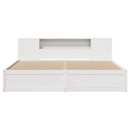 White Solid Pine Super King Bed Frame 180x200 cm - No Mattress