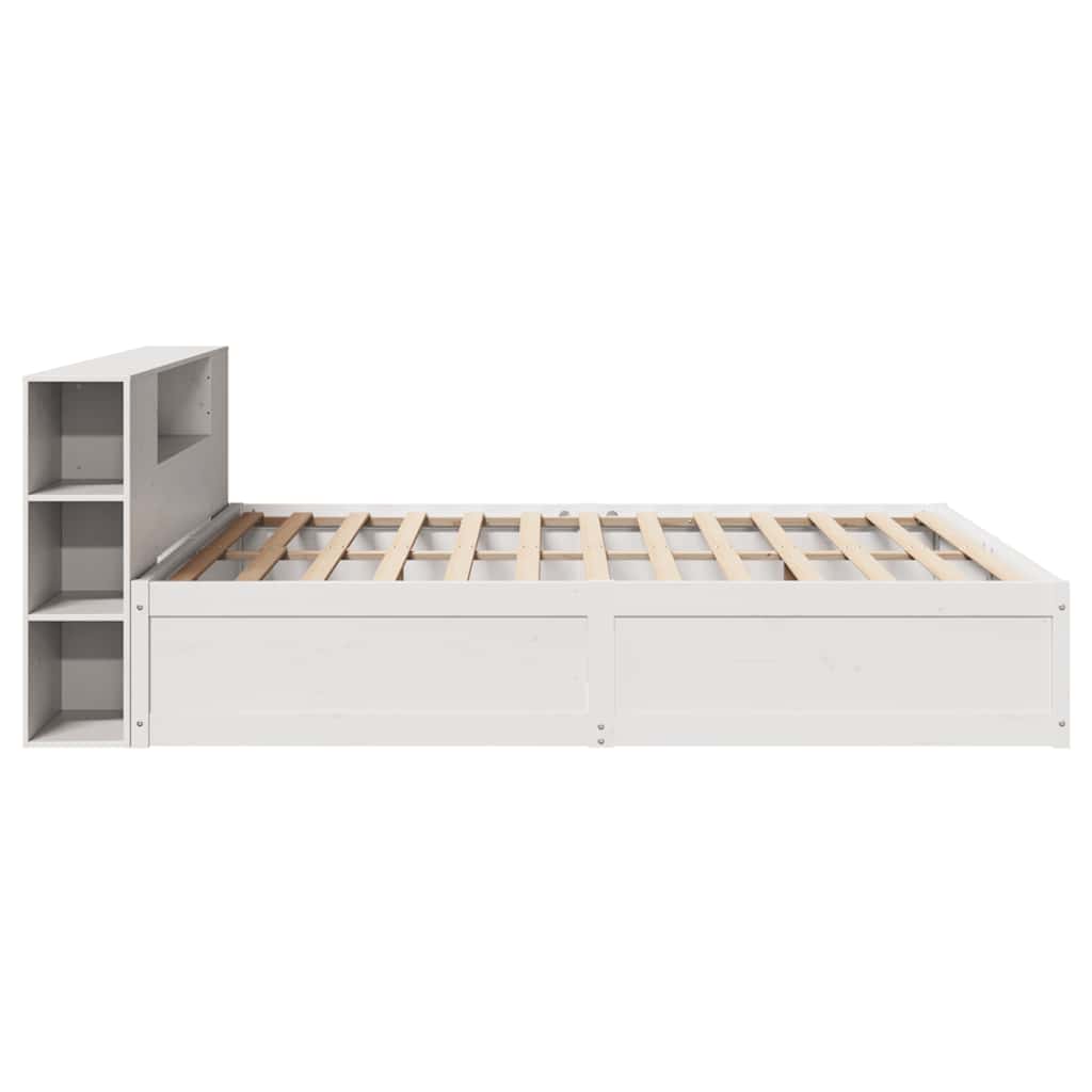White Solid Pine Super King Bed Frame 180x200 cm - No Mattress