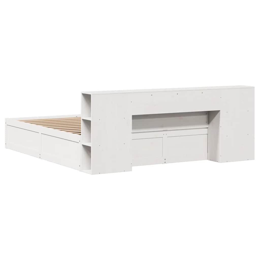 White Solid Pine Super King Bed Frame 180x200 cm - No Mattress