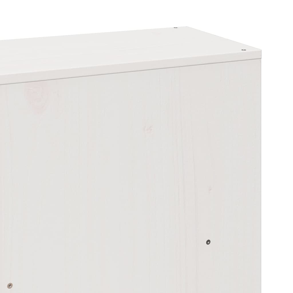 White Solid Pine Super King Bed Frame 180x200 cm - No Mattress