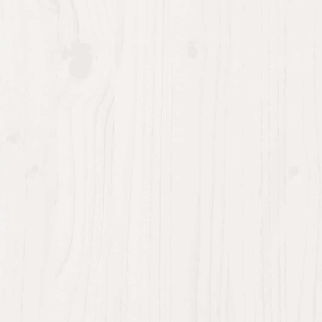 White Solid Pine Super King Bed Frame 180x200 cm - No Mattress