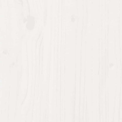 White Solid Pine Super King Bed Frame 180x200 cm - No Mattress