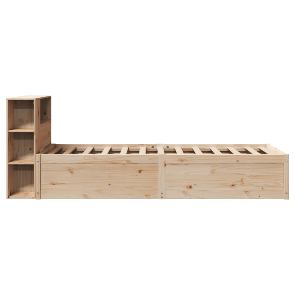 Solid Pine Small Single Bed Frame 75x190 cm - No Mattress Included