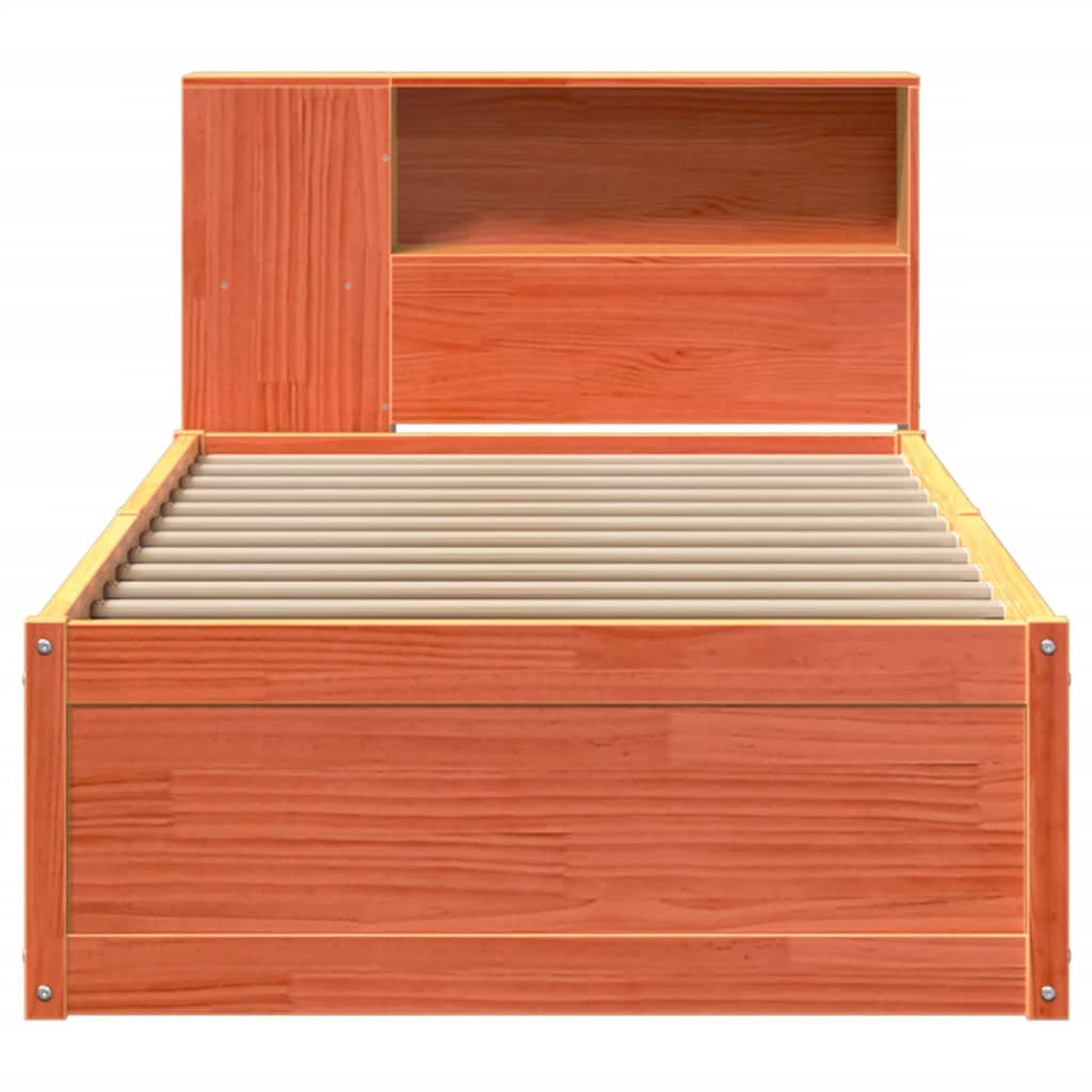 Wax Brown Solid Pine Bed Frame 75x190 cm Small Single