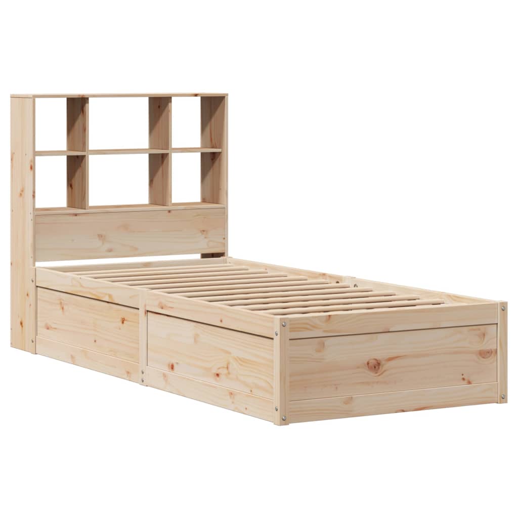 Solid Pine Wood Bed Frame 90x200 cm - Durable & Stylish Design