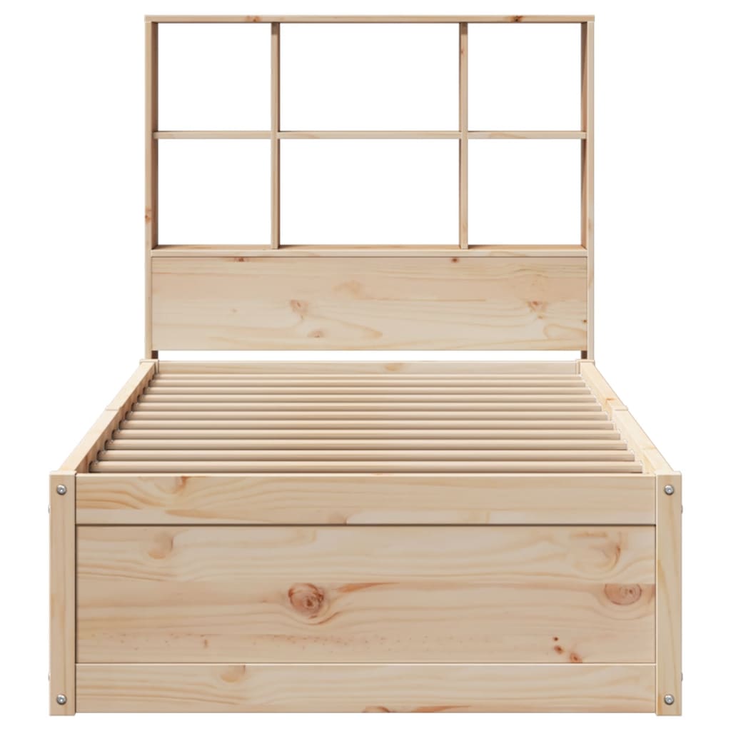 Solid Pine Wood Bed Frame 90x200 cm - Durable & Stylish Design