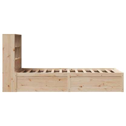 Solid Pine Wood Bed Frame 90x200 cm - Durable & Stylish Design