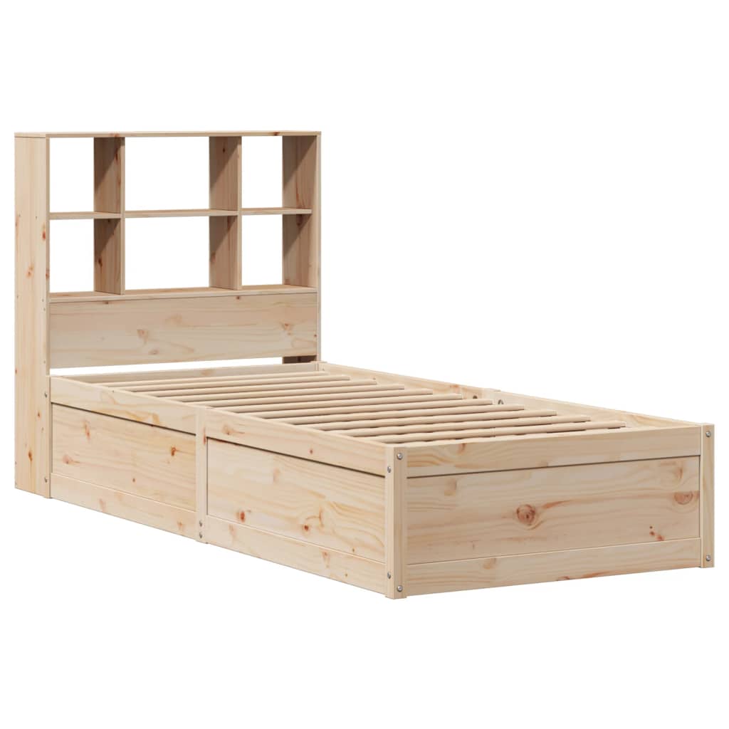 Solid Pine Wood Bed Frame 90x190 cm Single - No Mattress Included