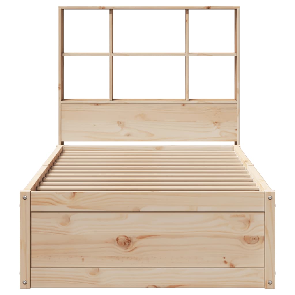 Solid Pine Wood Bed Frame 90x190 cm Single - No Mattress Included