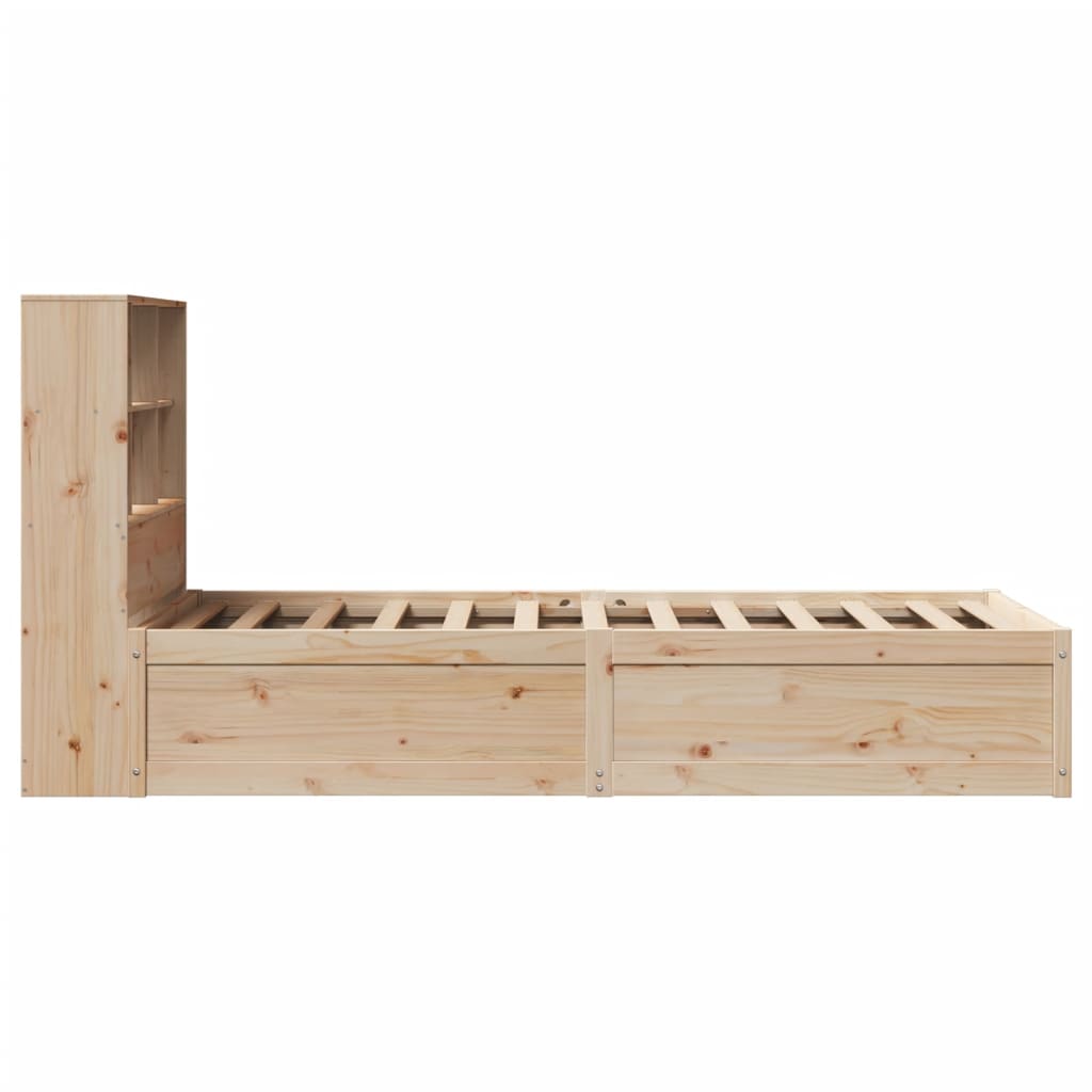 Solid Pine Wood Bed Frame 90x190 cm Single - No Mattress Included