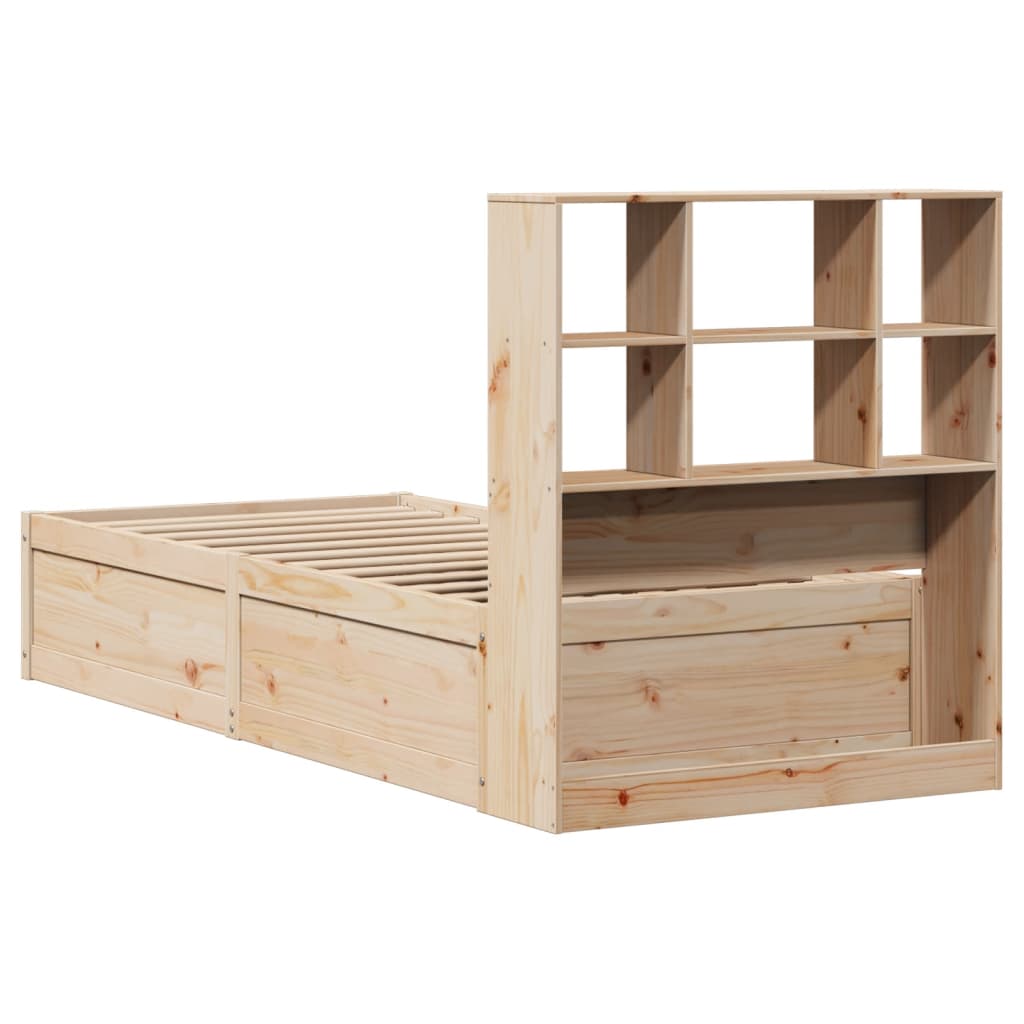 Solid Pine Wood Bed Frame 90x190 cm Single - No Mattress Included