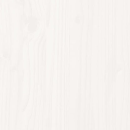 White Pine Wood Double Bed Frame 135x190 cm - No Mattress