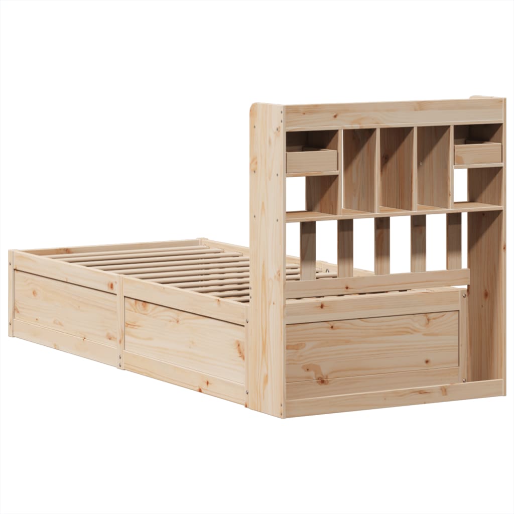 Solid Pine Wood Bed Frame 75x190 cm - Small Single Size