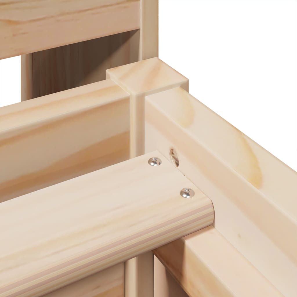 Solid Pine Wood Bed Frame 75x190 cm - Small Single Size