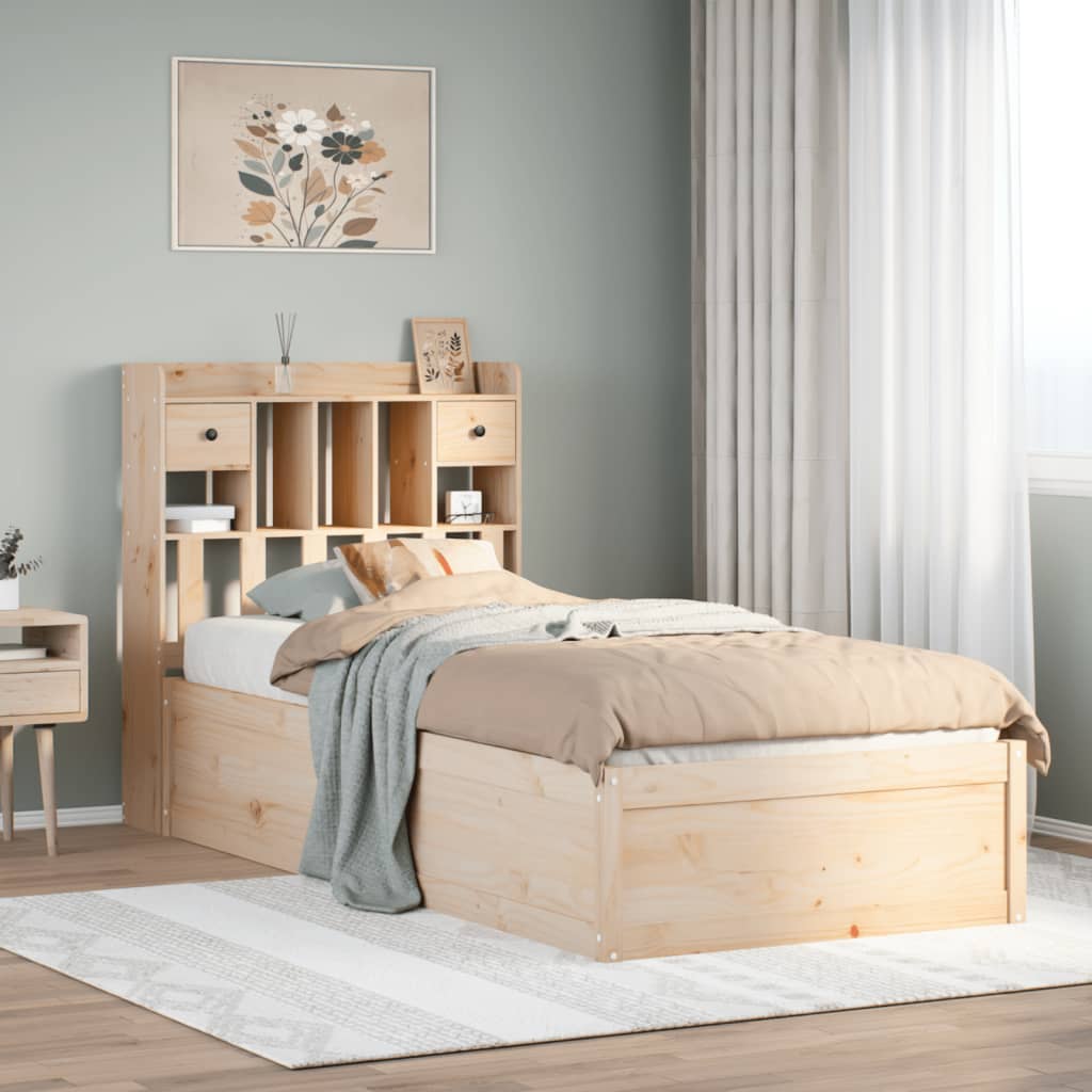 Solid Pine Wood Bed Frame 75x190 cm - Small Single Size