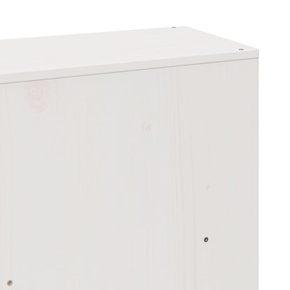 Solid Wood White Super King Bookcase Bed 180x200cm Frame