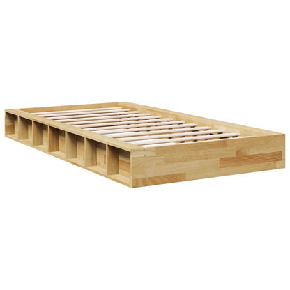 Solid Oak Bed Frame 90x190 cm - Durable Wooden Furniture