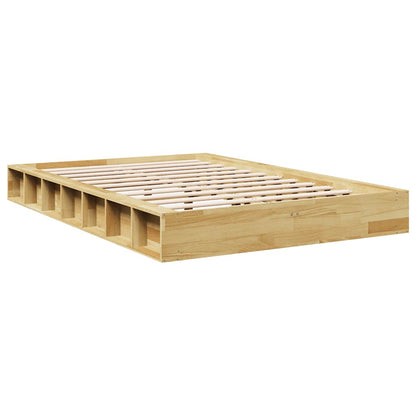 Solid Oak Bed Frame 120x190 cm - No Mattress Included