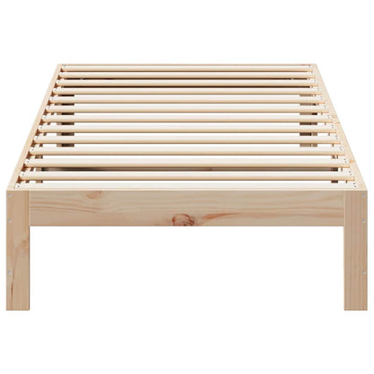 Bed Frame without Mattress 80x200 cm Solid Wood Pine