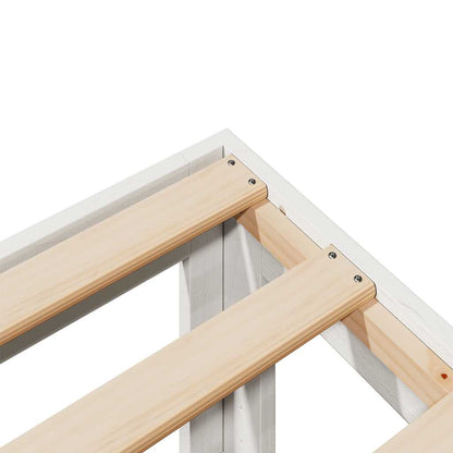 Bed Frame without Mattress White 80x200 cm Solid Wood Pine