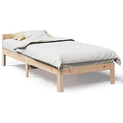 Bed Frame without Mattress 80x200 cm Solid Wood Pine