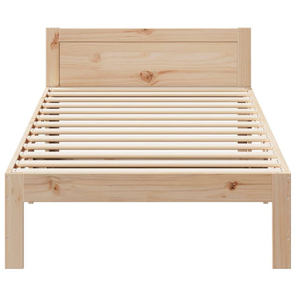 Bed Frame without Mattress 80x200 cm Solid Wood Pine
