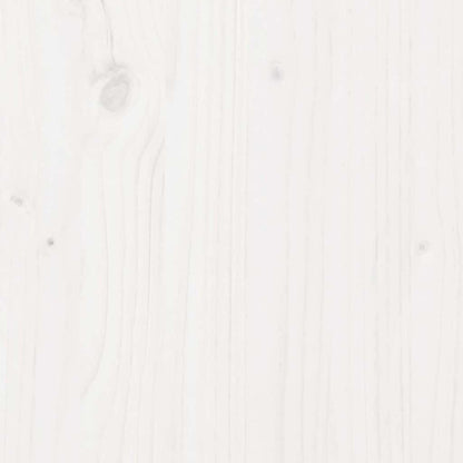 White Garden Chair - 60x64x70.5 cm Solid Pine Wood
