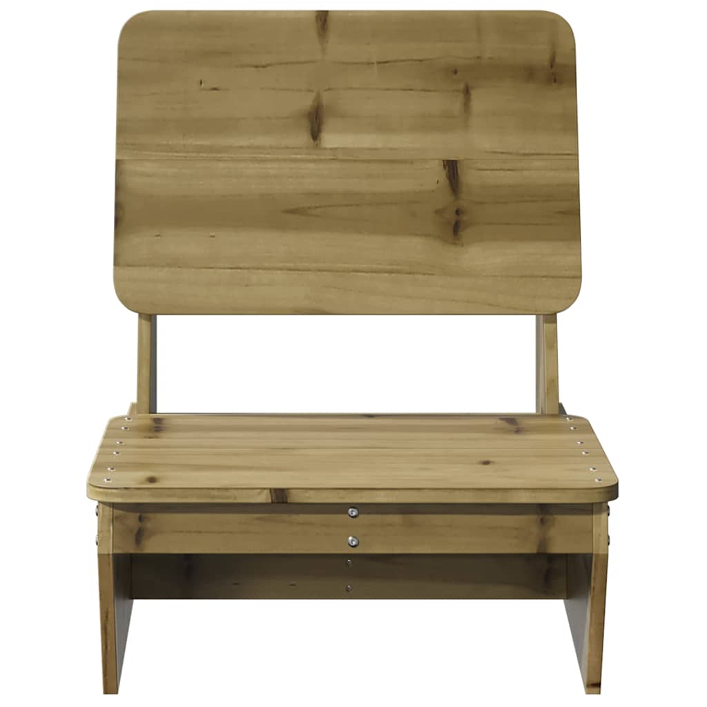 Durable Pine Garden Chair - 60x64x70.5 cm Impregnated Wood