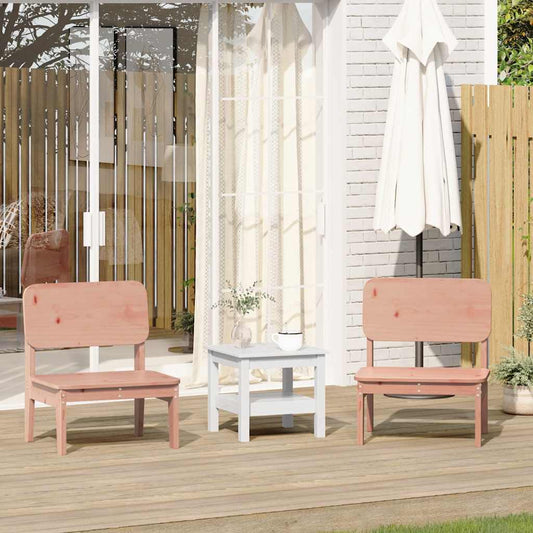Solid Wood Douglas Garden Chairs, 2-Piece Set, 60x52.5x72 cm