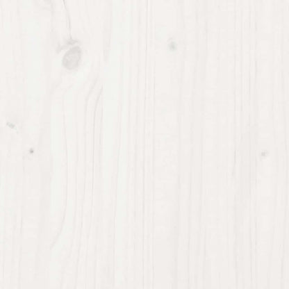White Solid Pine Garden Adirondack Chairs Set 2 pcs (75x77x77 cm)