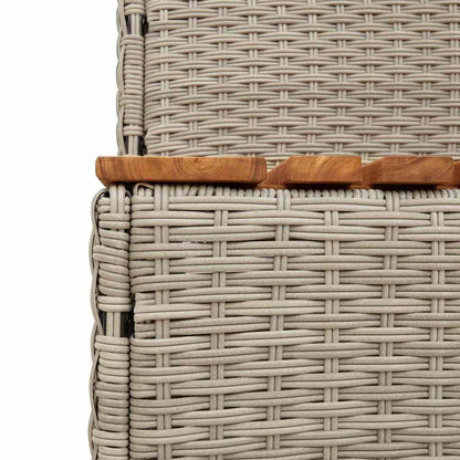 Hot Tub Step Poly Rattan And Solid Acacia