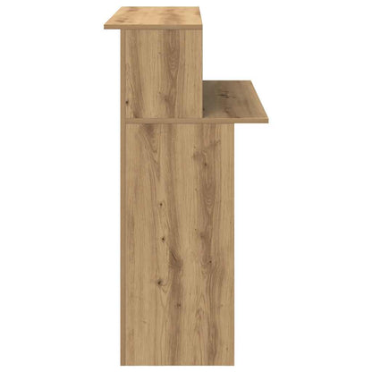 Artisan Oak Reception Desk 100x50x103.5 cm - Engineered Wood