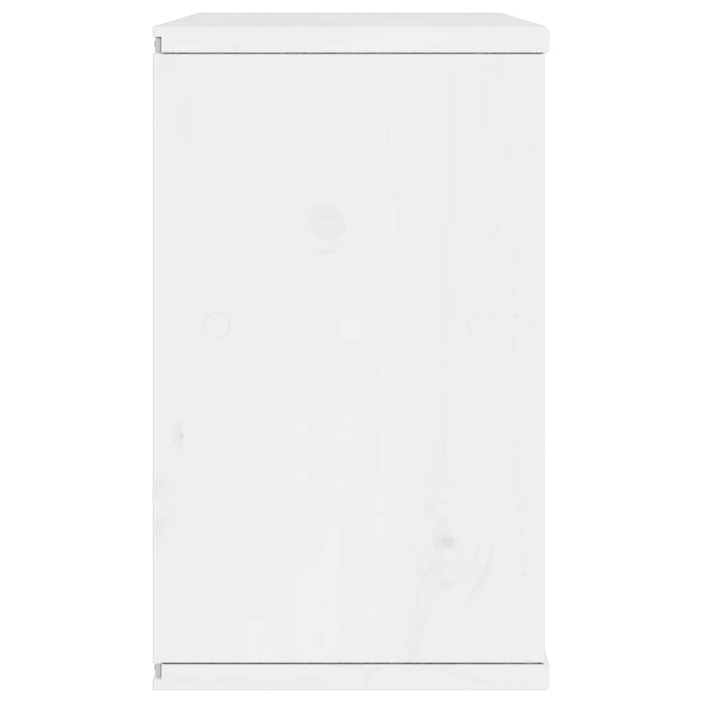 TV Cabinet ODDA White 79x24x40 cm Solid Wood Pine