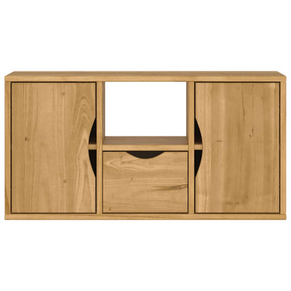 TV Cabinet with Drawer ODDA 79x24x40 cm Solid Wood Pine