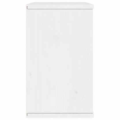 TV Cabinet with Drawer ODDA White 79x24x40 cm Solid Wood Pine