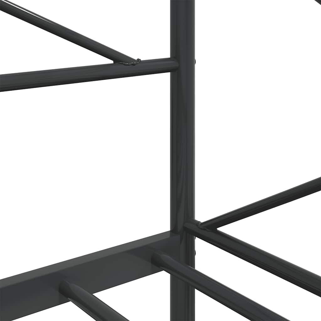Black Steel Day Bed Frame 80x200 cm - Mattress Not Included