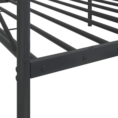 Black Steel Day Bed Frame 100x190 cm - No Mattress Included