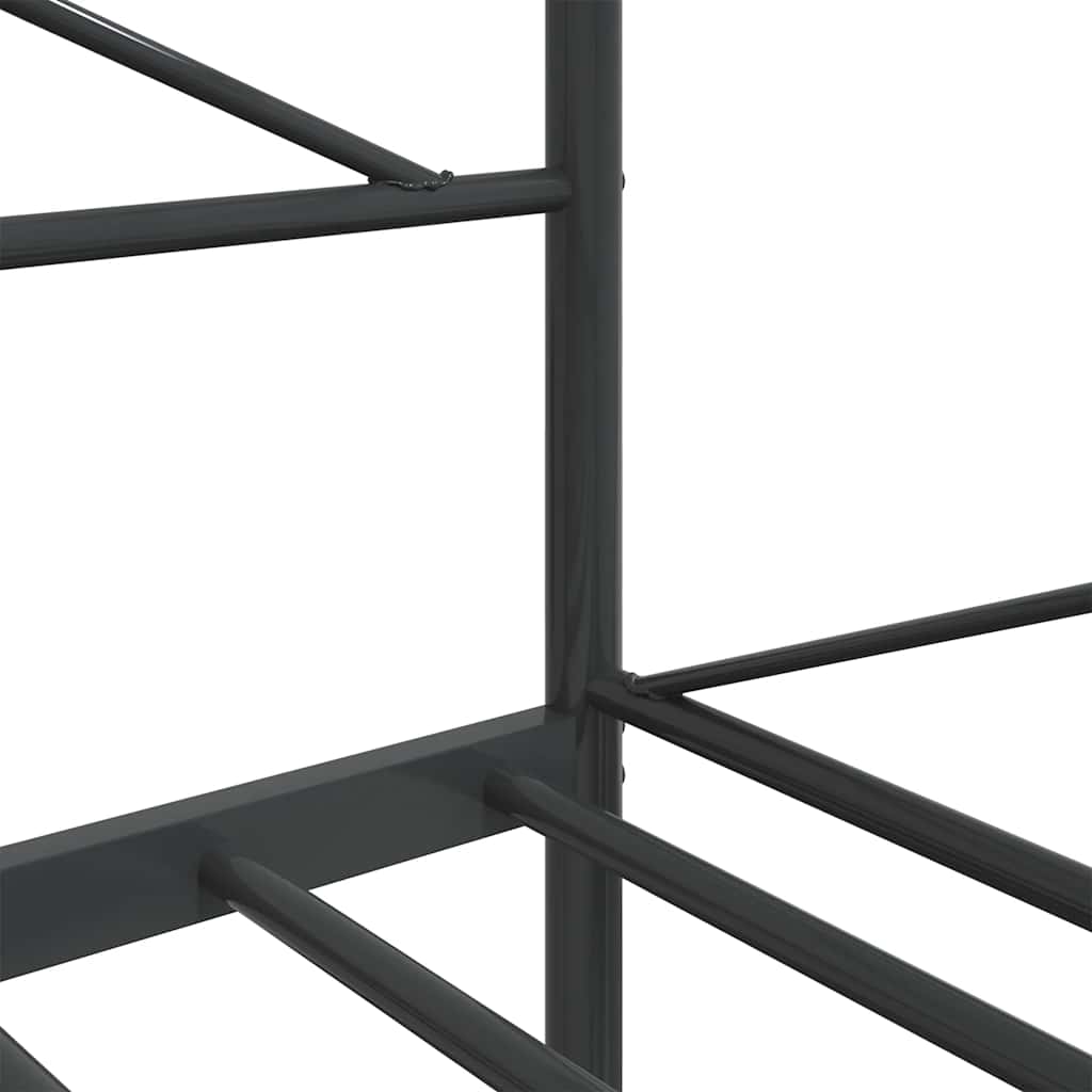 Black Steel Day Bed Frame 100x190 cm - No Mattress Included