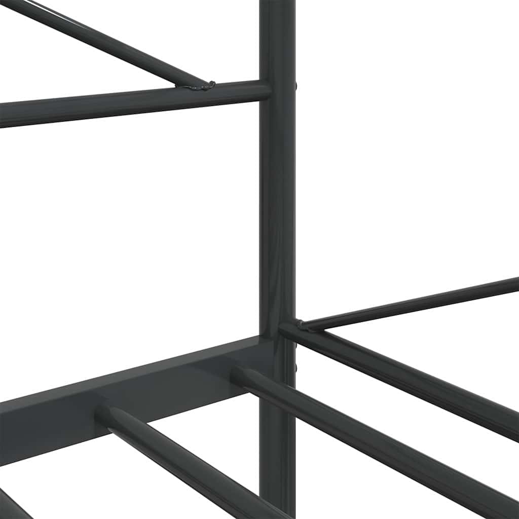 Stylish Black Steel Day Bed Frame 107x203 cm - No Mattress Included
