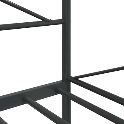 Stylish Black Steel Day Bed Frame 107x203 cm - No Mattress Included