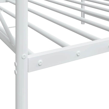 White Steel Day Bed Frame 100x190 cm - Mattress Not Included