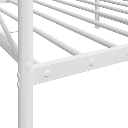White Steel Day Bed Frame 107x203 cm - No Mattress Included