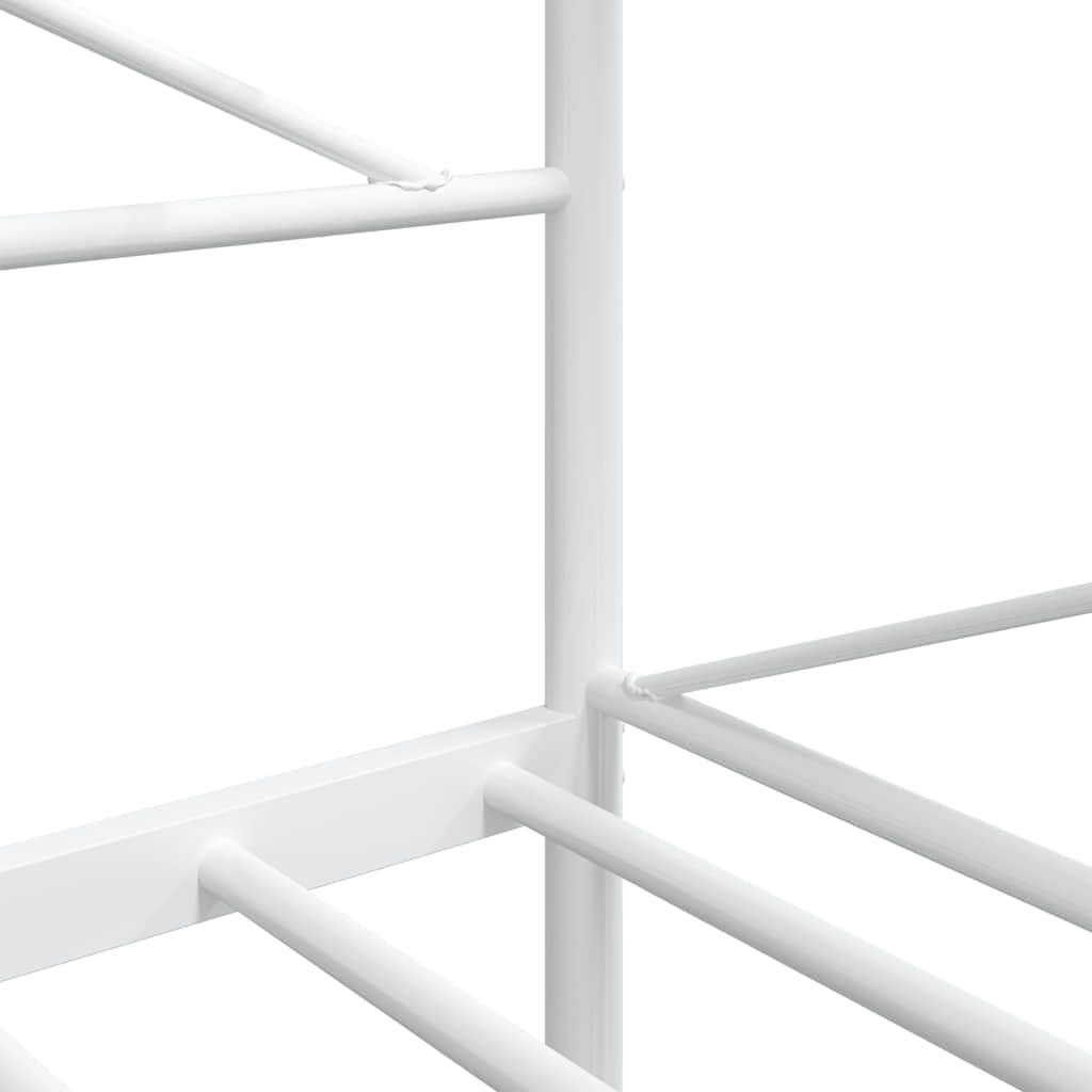 White Steel Day Bed Frame 107x203 cm - No Mattress Included