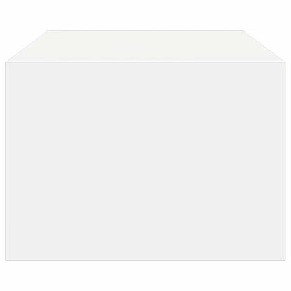 TV Cabinet with LED Lights White 100X35.5x25 cm