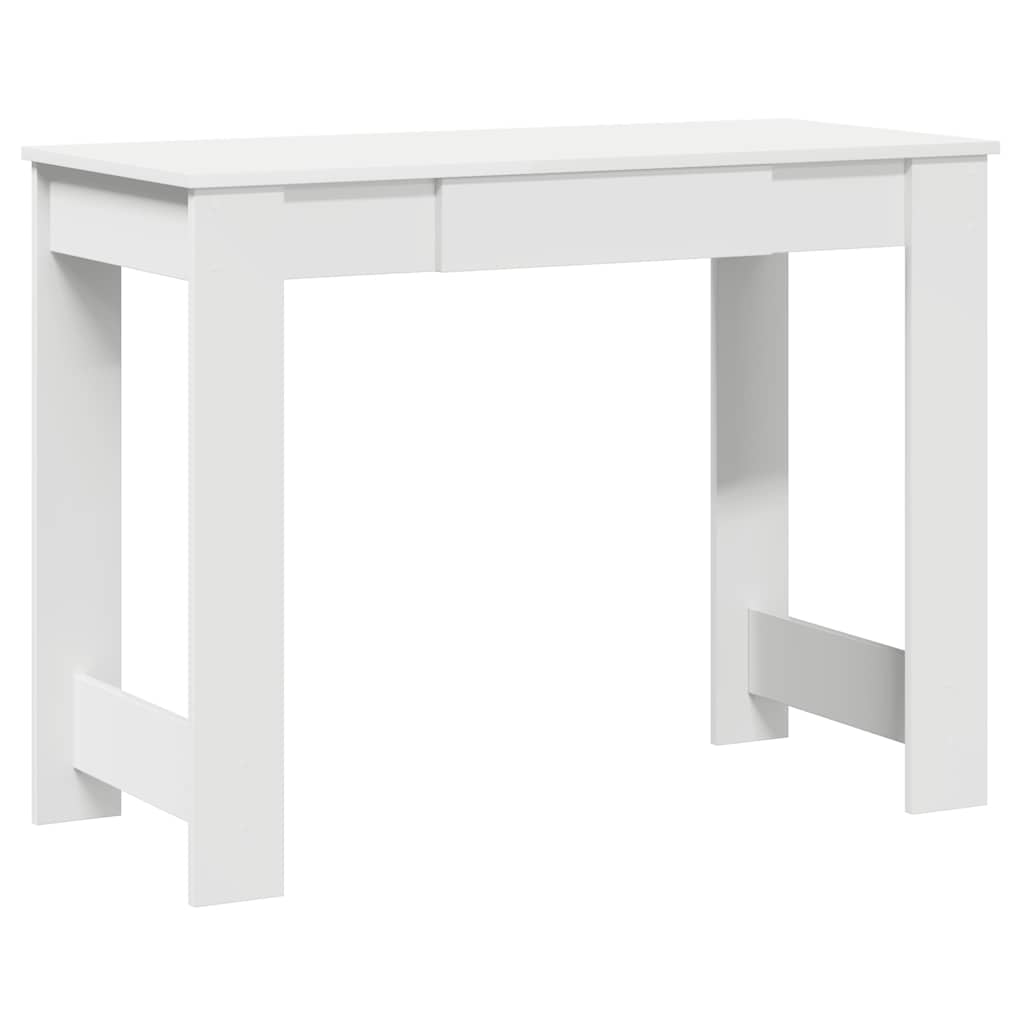 Engineered Wood Desk 100x45x75 cm - Sleek White Finish