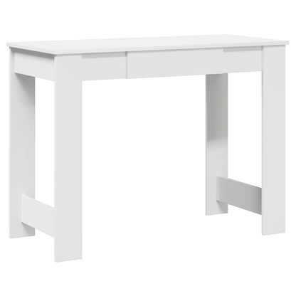 Engineered Wood Desk 100x45x75 cm - Sleek White Finish