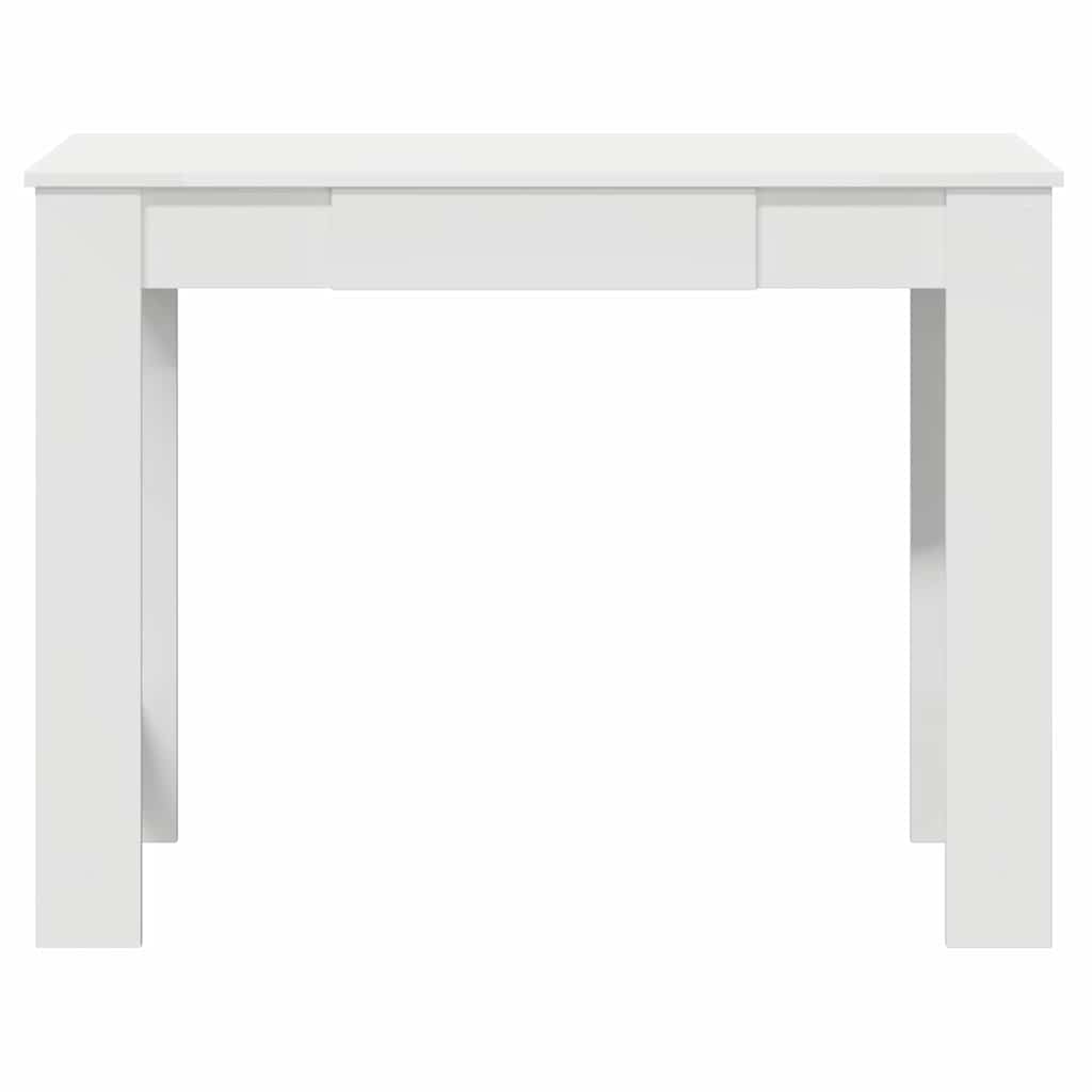 Engineered Wood Desk 100x45x75 cm - Sleek White Finish